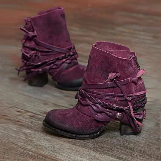 Boho Suede Gypsy Ankle Bootie