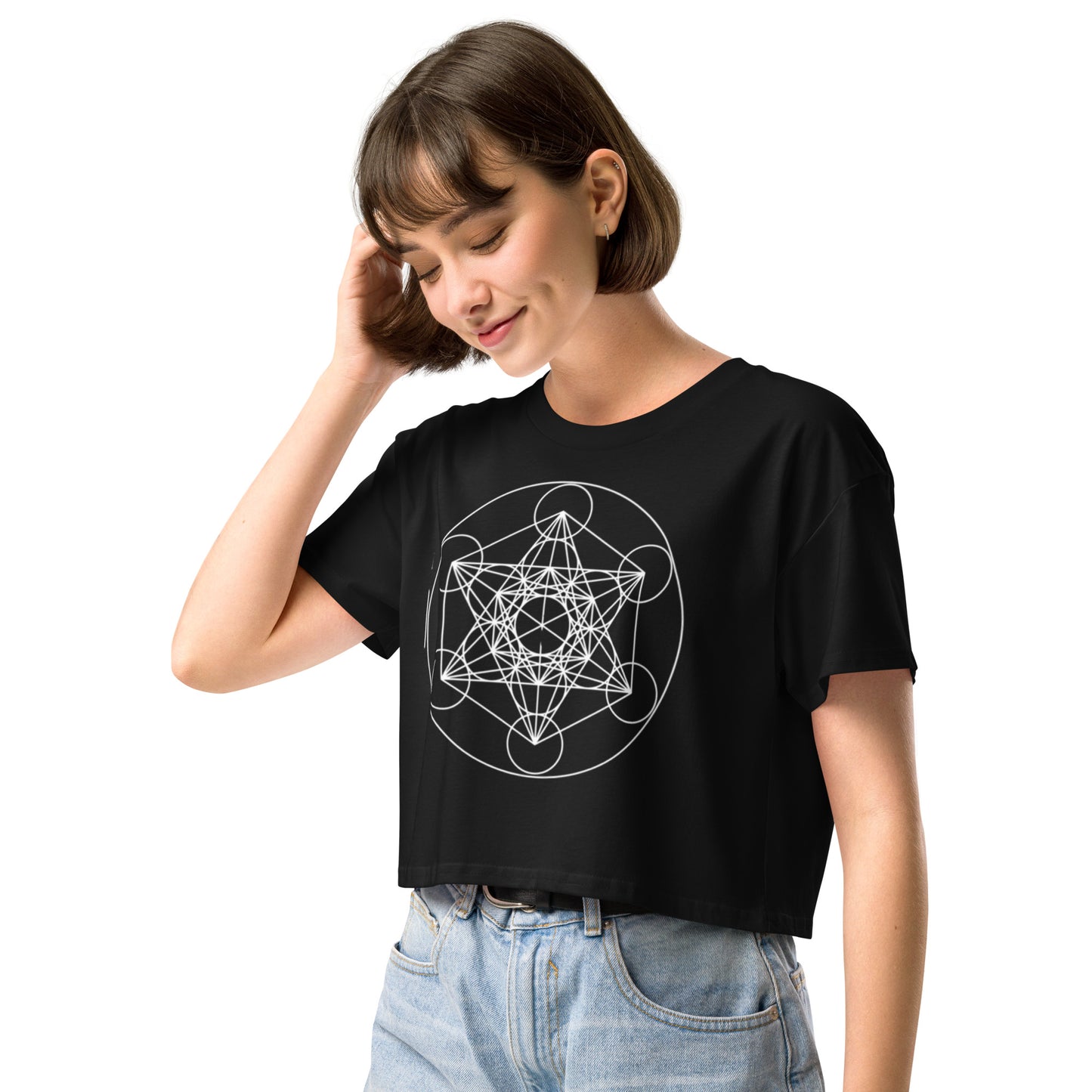 Siriusly Divine Sacred Geometry crop top